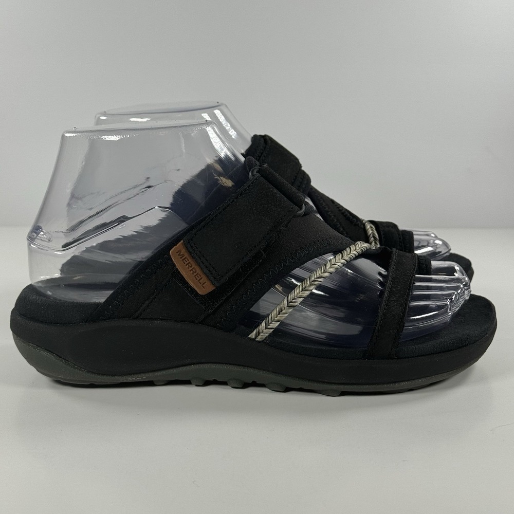 Merrell Terran 4 Post Wrap Black Comfort Hiking Sandal J006404 Women's Size 5